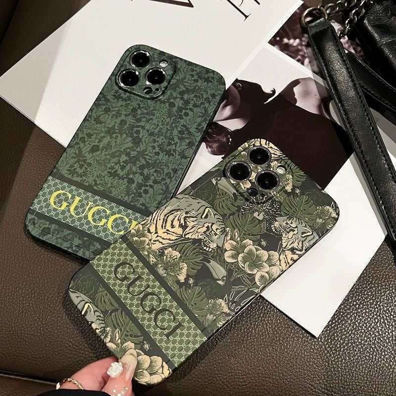 Green Flowers Phone Case For iPhone