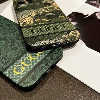 Green Flowers Phone Case For iPhone