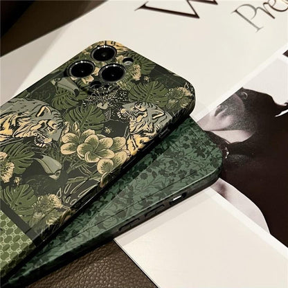 Green Flowers Phone Case For iPhone