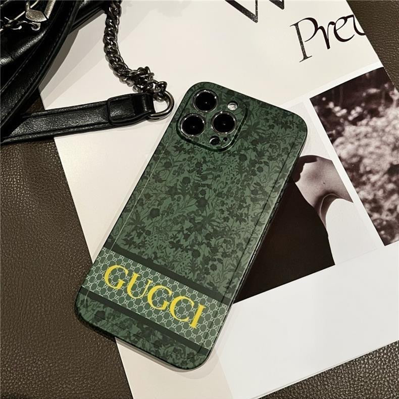 Green Flowers Phone Case For iPhone