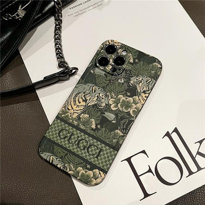 Green Flowers Phone Case For iPhone