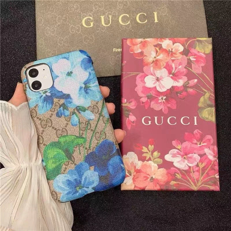 Flower Leather Phone Case For iPhone