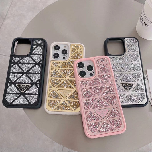 Bling Printed Phone Case For iPhone