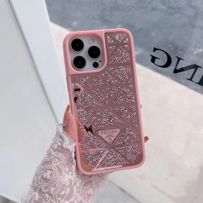 Bling Printed Phone Case For iPhone