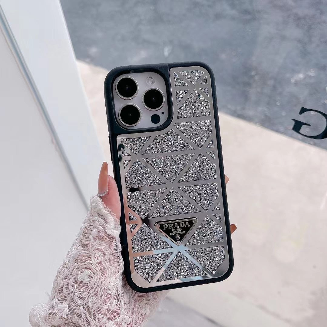 Bling Printed Phone Case For iPhone