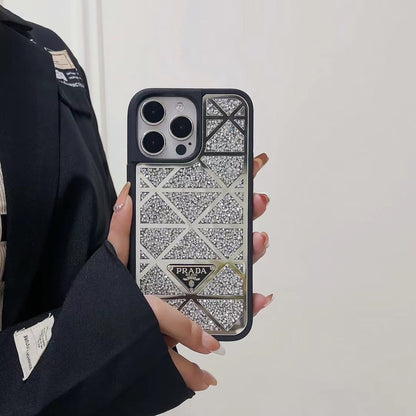 Bling Printed Phone Case For iPhone