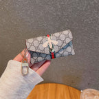 Kartenetui mit Blumendruck