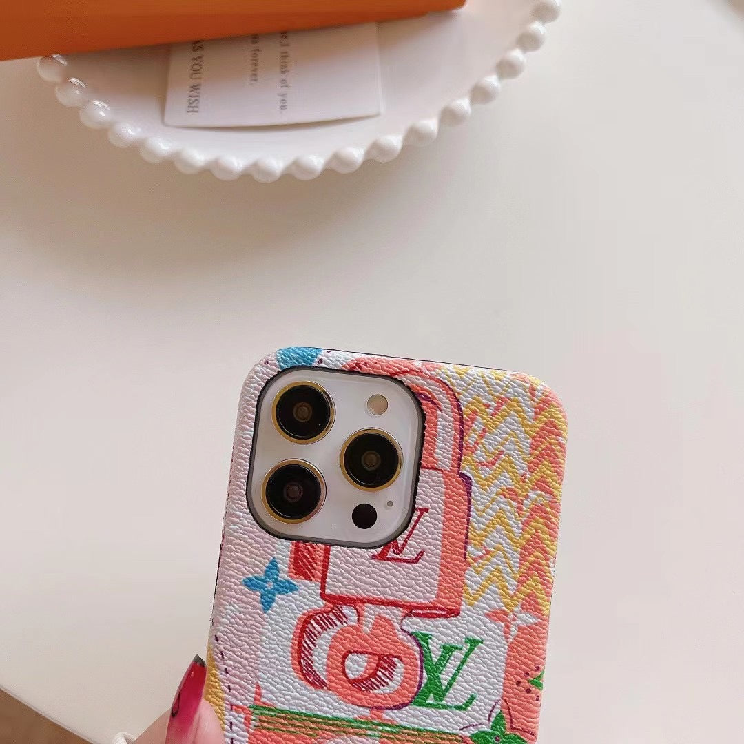 Klassische Blumen-Telefonhülle für iPhone