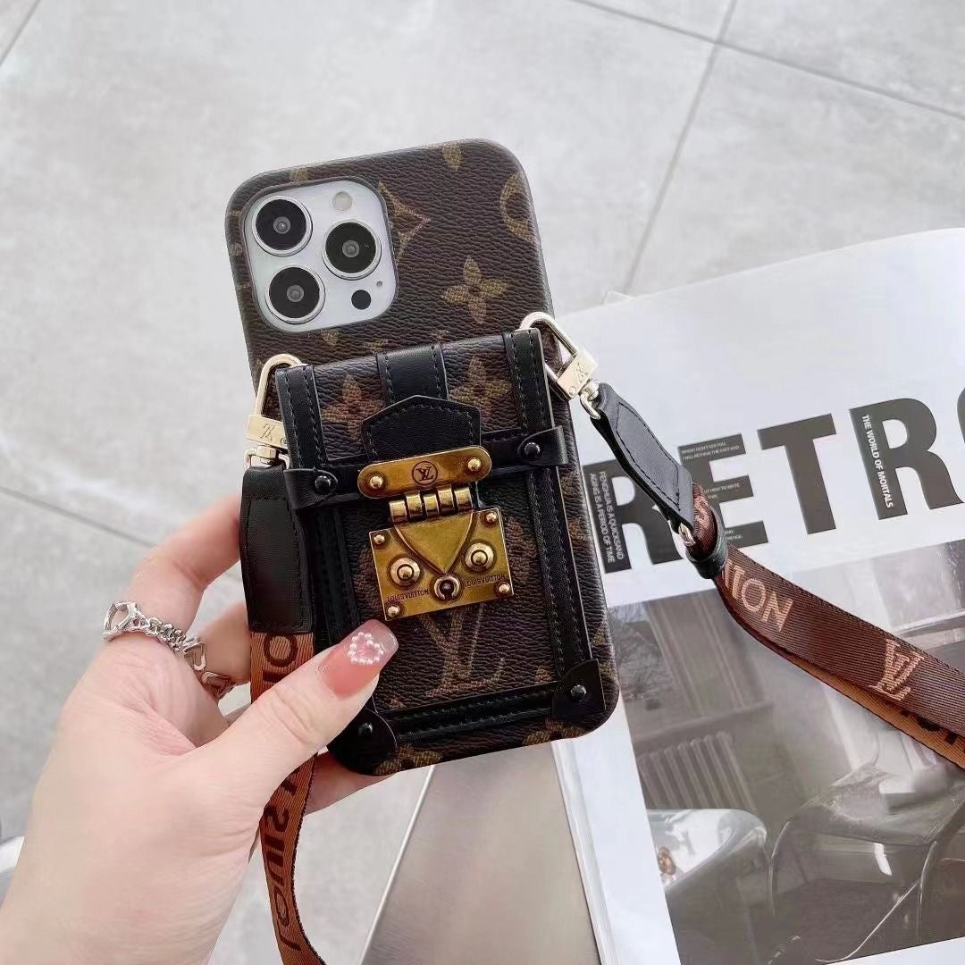 Fashion Card L Bag with Rope iPhone Case - ERPOQ