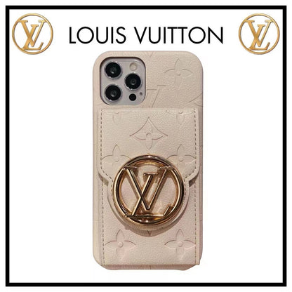 Card Mirror Leather Phone Case For iPhone