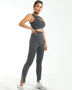 Isabella Nahtlose Leggings - Grau
