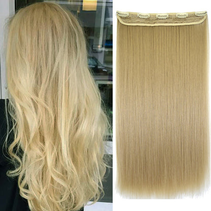 Natural Straight Halo Hair Extensions