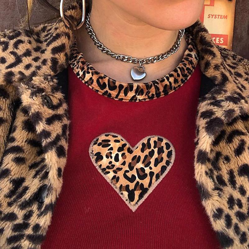 Top vintage a coste "Leo Heart"