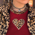 Top vintage a coste "Leo Heart"