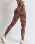 Leslie Nahtlose Scrunch Leggings - Braun