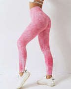 Leslie Nahtlose Scrunch-Leggings - Rosa