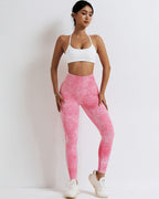 Leslie Nahtlose Scrunch-Leggings - Rosa
