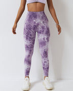 Leslie Nahtlose Scrunch Leggings - Lila