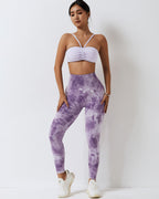 Leslie Nahtlose Scrunch Leggings - Lila