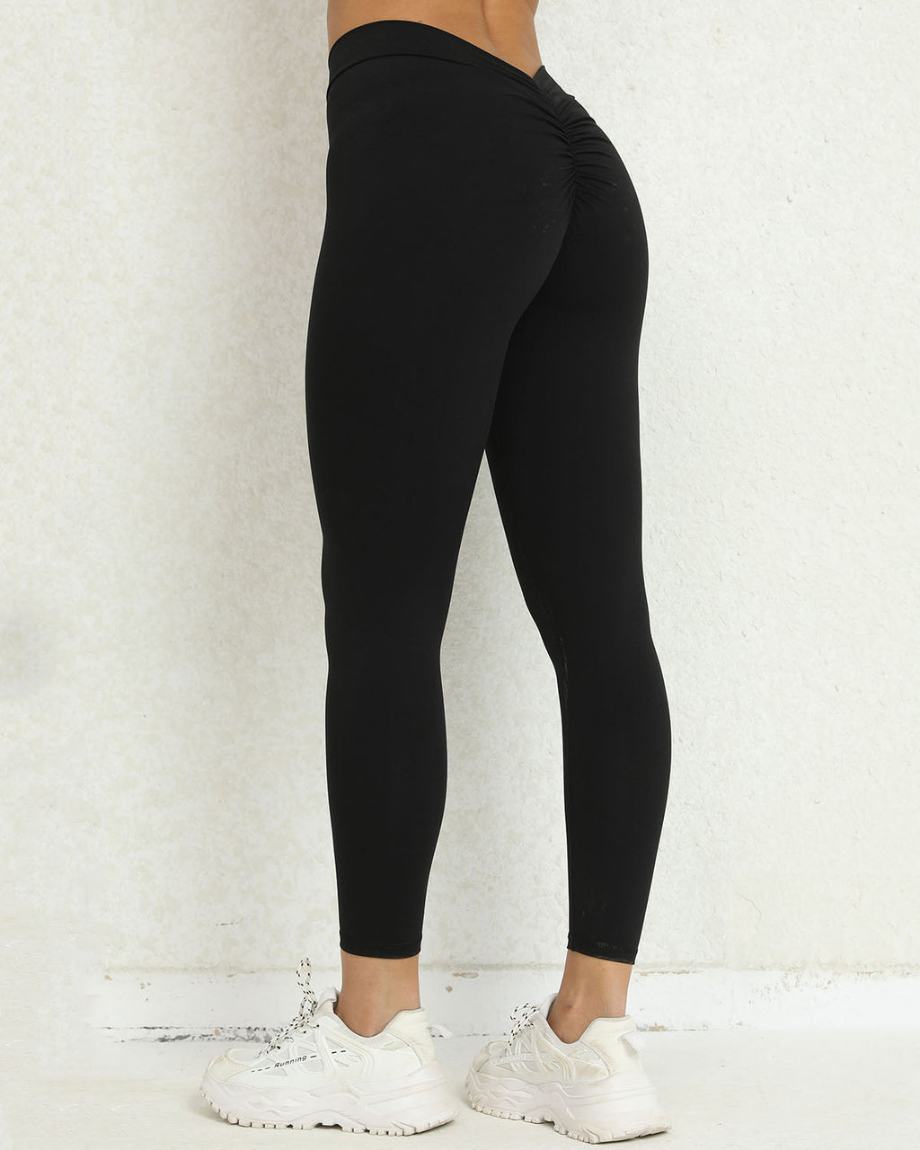 Lucia Scrunch Leggings - Schwarz