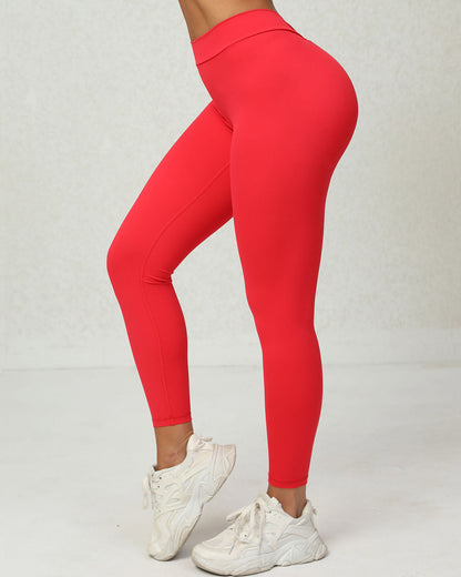 Lucia Scrunch Leggings - Red