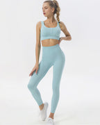 Nahtlose Leggings Madelyn - Blau
