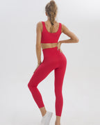 Nahtlose Leggings Madelyn - Rot