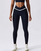 Nahtlose Leggings Natalie - Schwarz