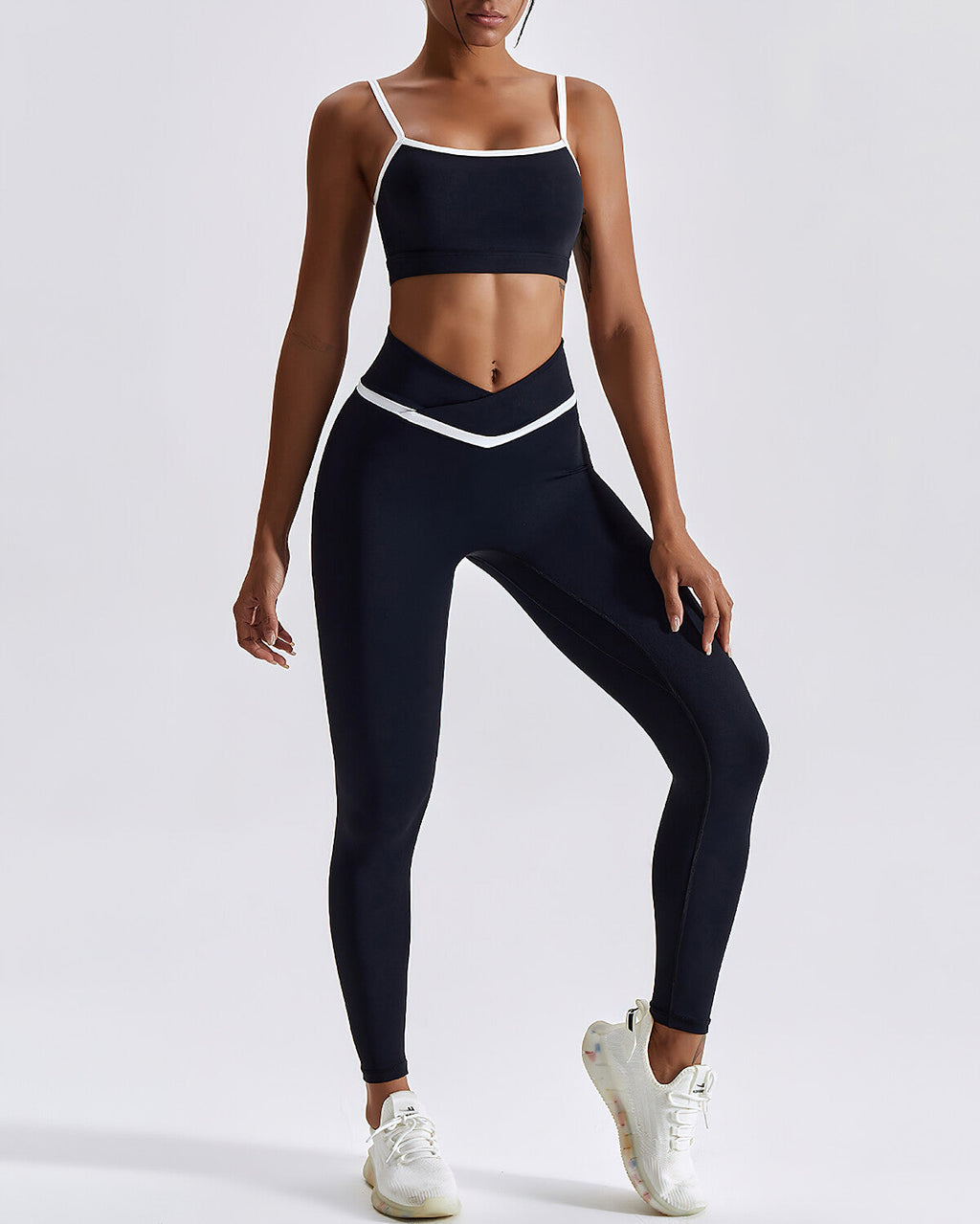 Nahtlose Leggings Natalie - Schwarz