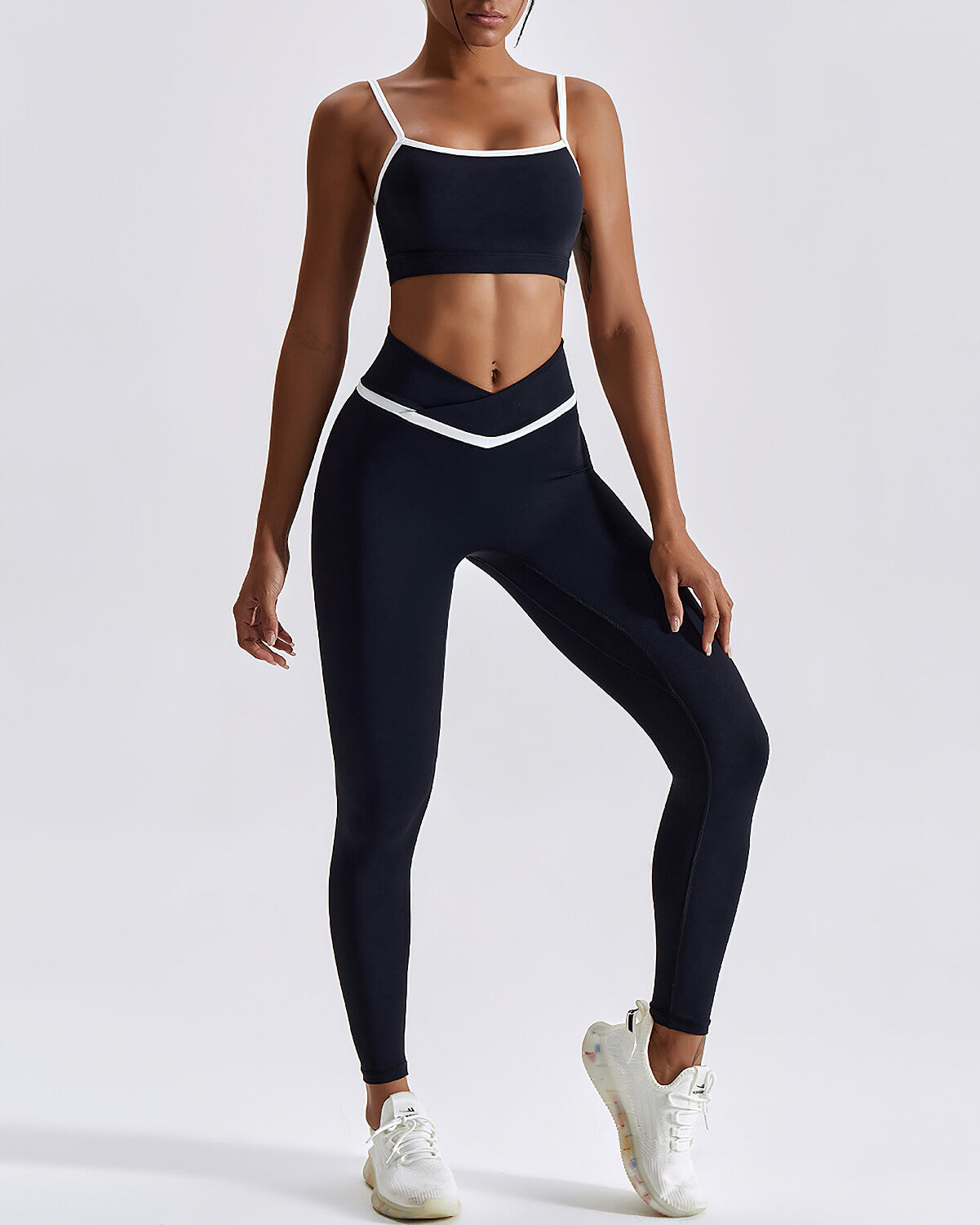 Nahtlose Leggings Natalie - Schwarz