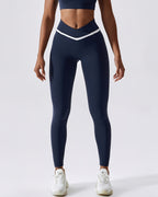 Nahtlose Leggings Natalie - Blau