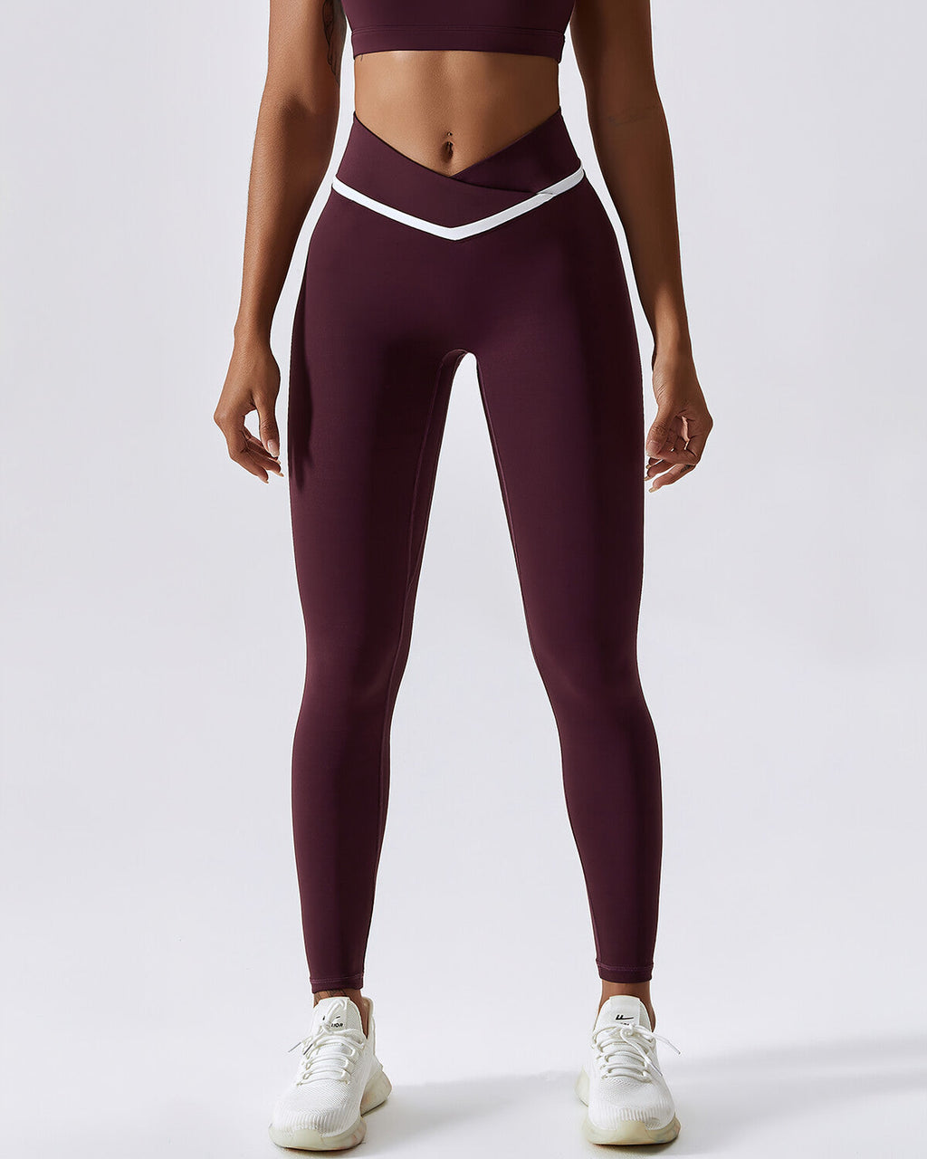 Nahtlose Leggings Natalie - Rot