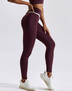 Nahtlose Leggings Natalie - Rot