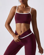 Nahtlose Leggings Natalie - Rot