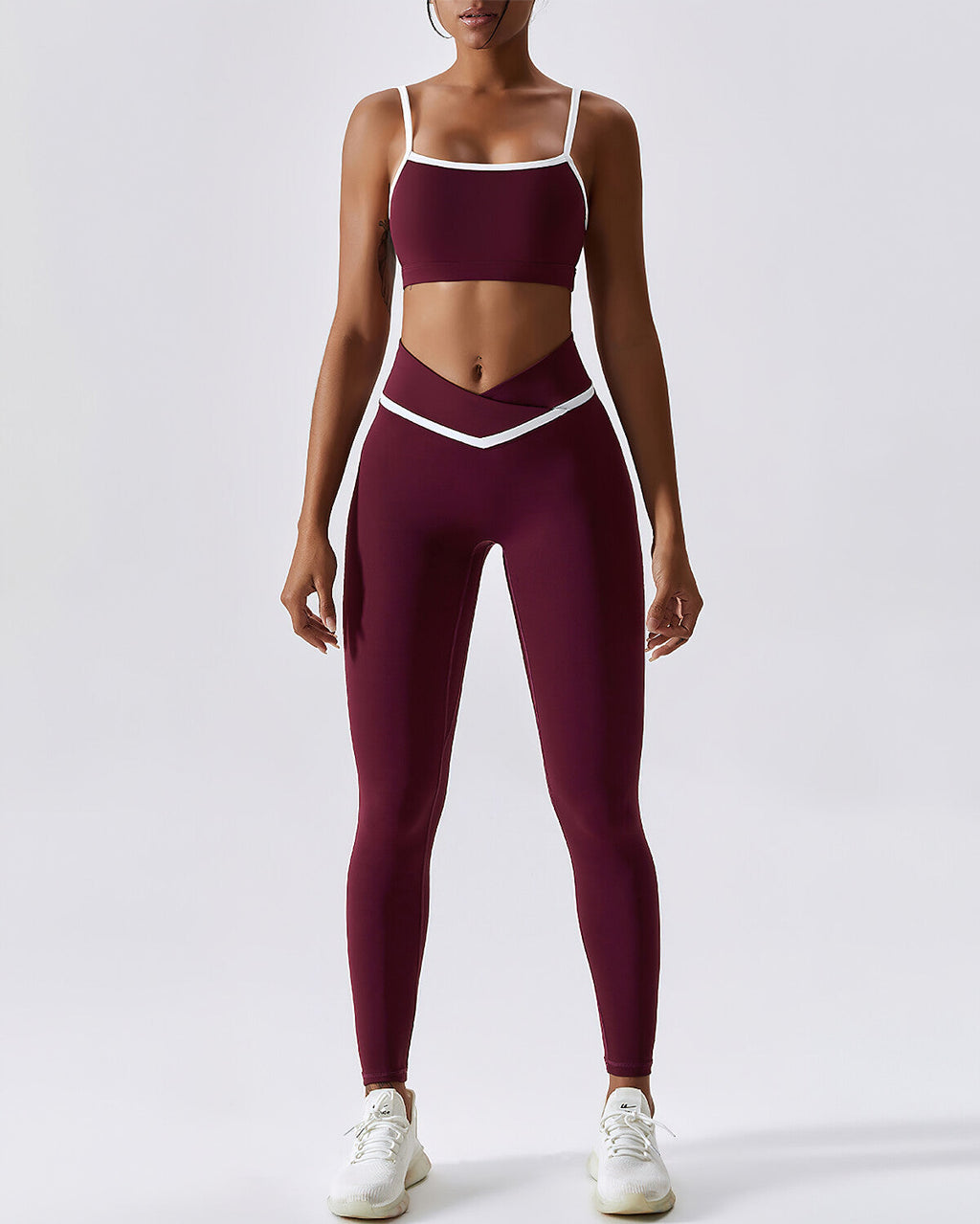 Nahtlose Leggings Natalie - Rot