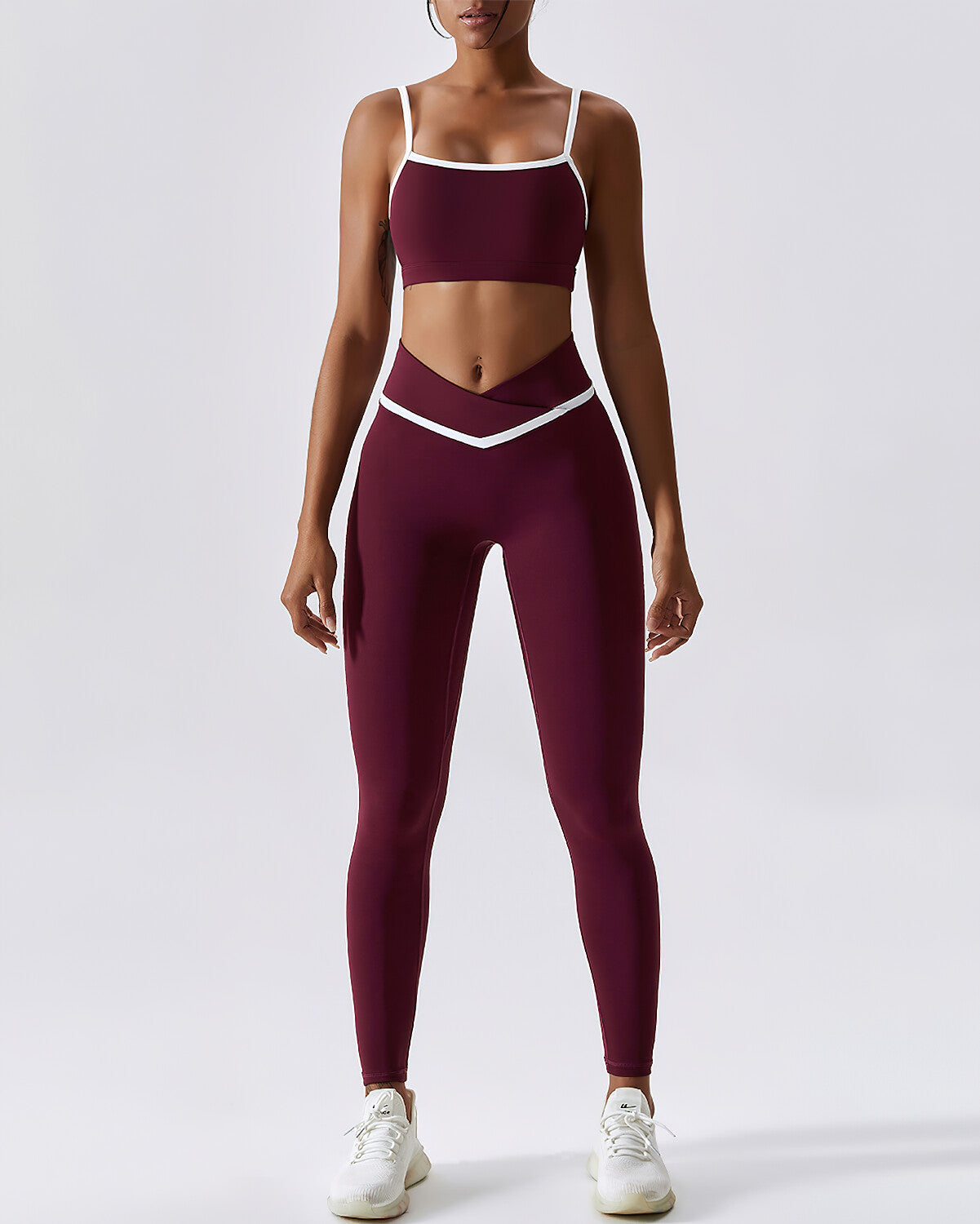Nahtlose Leggings Natalie - Rot