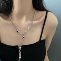 Star Pendant Pearl Irregular Necklace