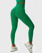 Nahtlose Leggings mit Paisley-Muster - Grün