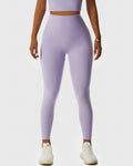 Nahtlose Leggings mit Paisley-Muster - Lila