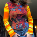Phoebe Y2K Graphic Top