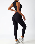 Riley Nahtlose Leggings mit Taschen - Schwarz