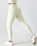Riley Nahtlose Leggings mit Taschen - Weiß