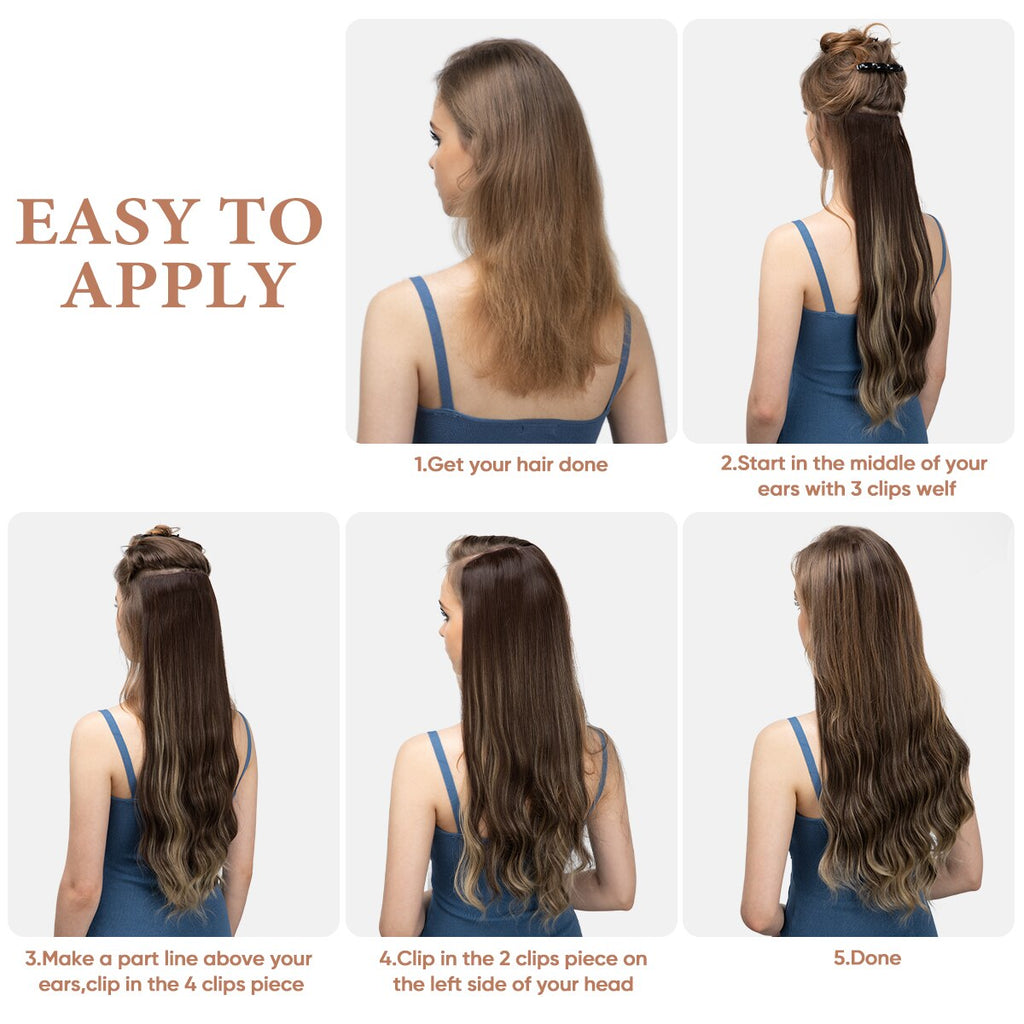 Secret Pretty Clip-In-Haarverlängerungen (4 Stück) 