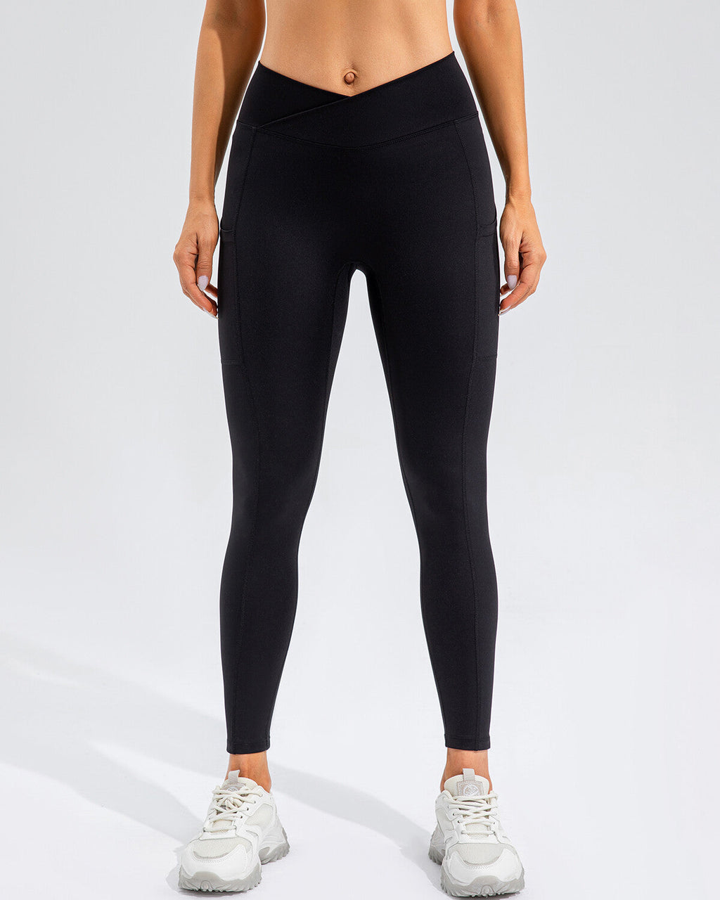 Sophie Scrunch-Leggings mit Tasche - Schwarz
