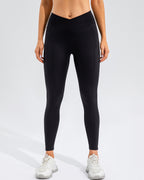 Sophie Scrunch-Leggings mit Tasche - Schwarz
