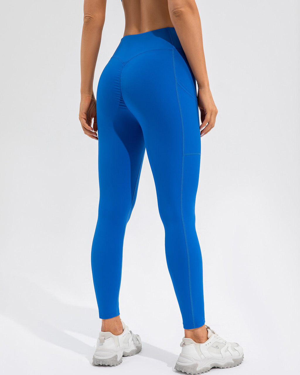 Sophie Scrunch-Leggings mit Tasche - Blau