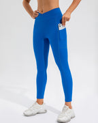 Sophie Scrunch-Leggings mit Tasche - Blau
