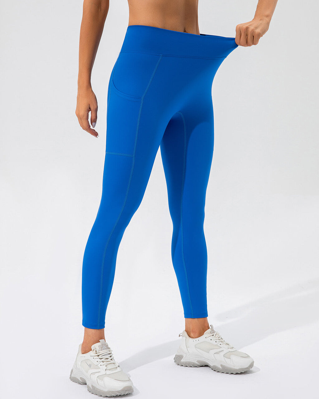 Sophie Scrunch-Leggings mit Tasche - Blau