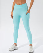 Sophie Scrunch-Leggings mit Tasche - Grün
