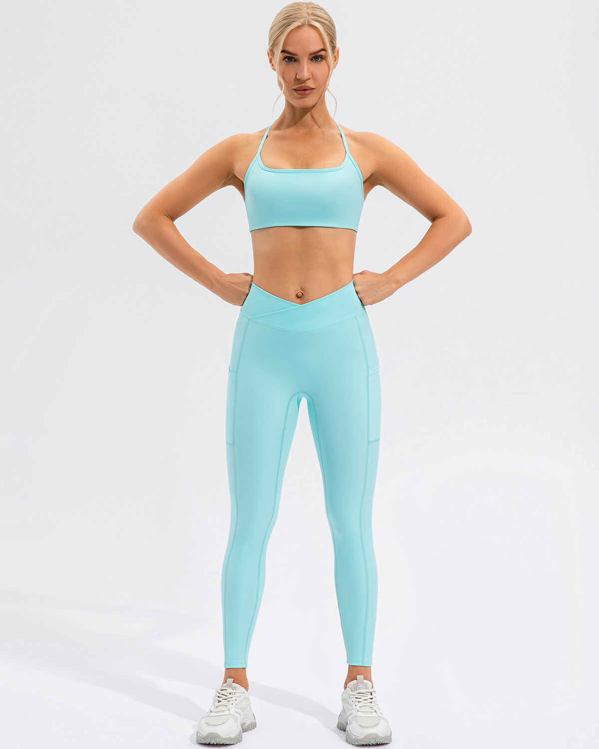 Sophie Scrunch-Leggings mit Tasche - Grün